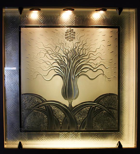 Acid Etched Glass